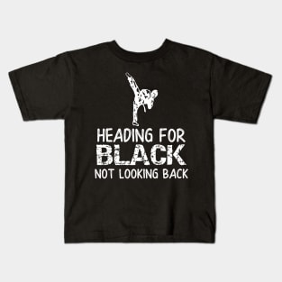 Heading For Black Not Looking Back Kids T-Shirt